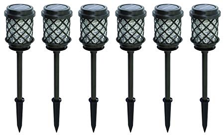 Malibu 6 Pack Calypso Collection Solar Pathway Lights Solar LED Landscape Lighting Outdoor Garden Lights for Lawn/Patio/Yard/Walkway/Driveway 8520-5111-06