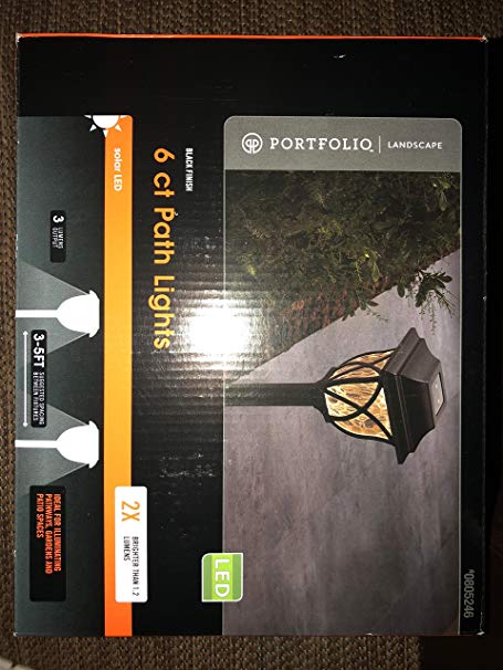 Portfolio 6-Light Black 0.5-Watt LED Path Light Kit
