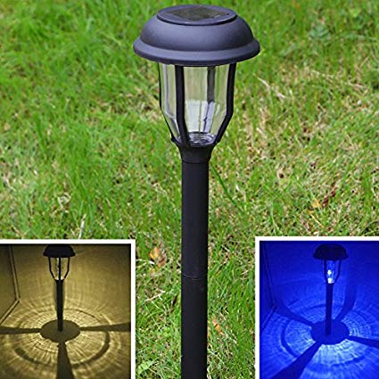 Sogrand Solar Lights Outdoor Garden Decorative Pathway Stakes Decorations Waterproof Bright Landscape Home Decor Yard Lamp For Outside Walkway Patio 4Pack